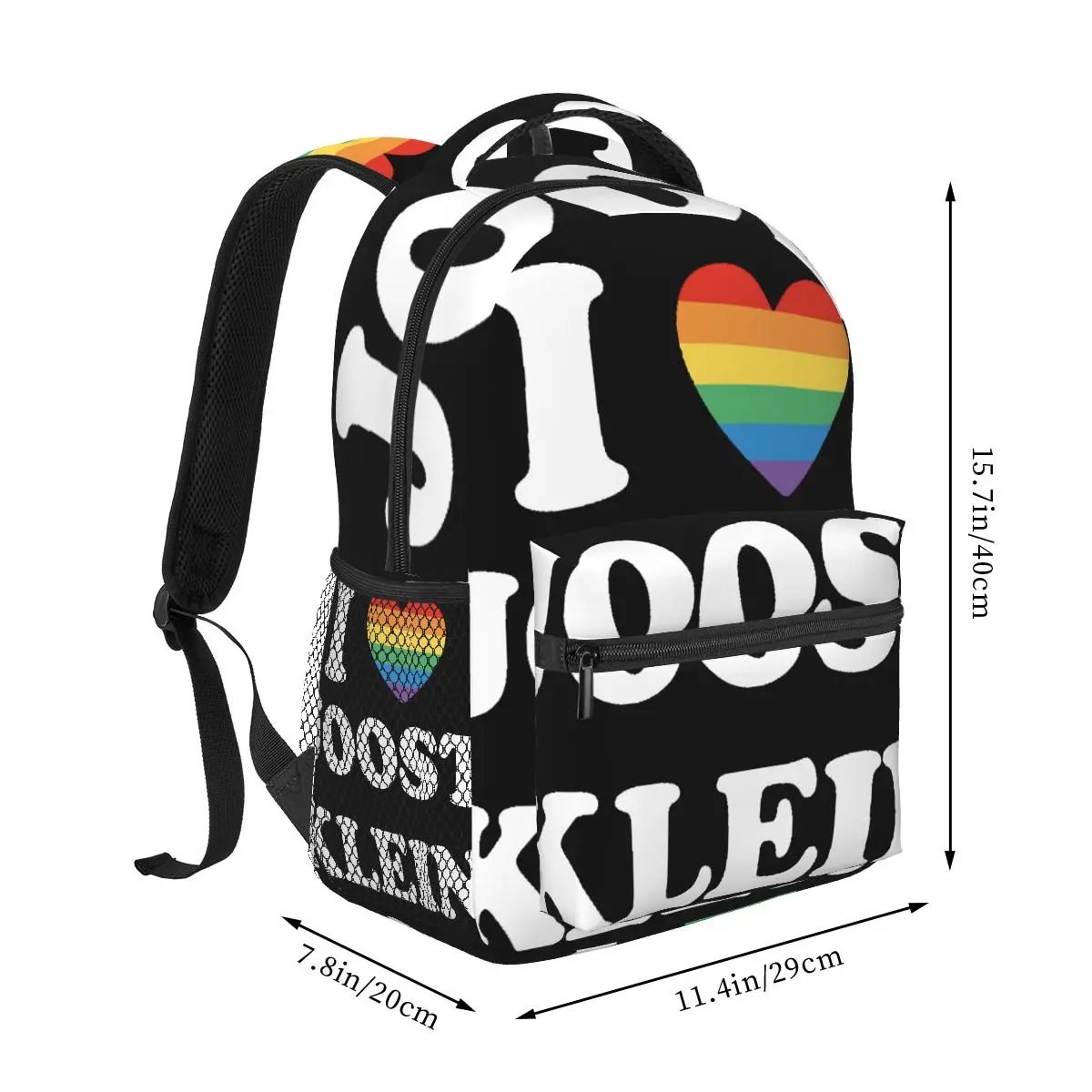 I Love Joost Klein Casual Backpack Unisex Students Leisure Travel Computer Backpack