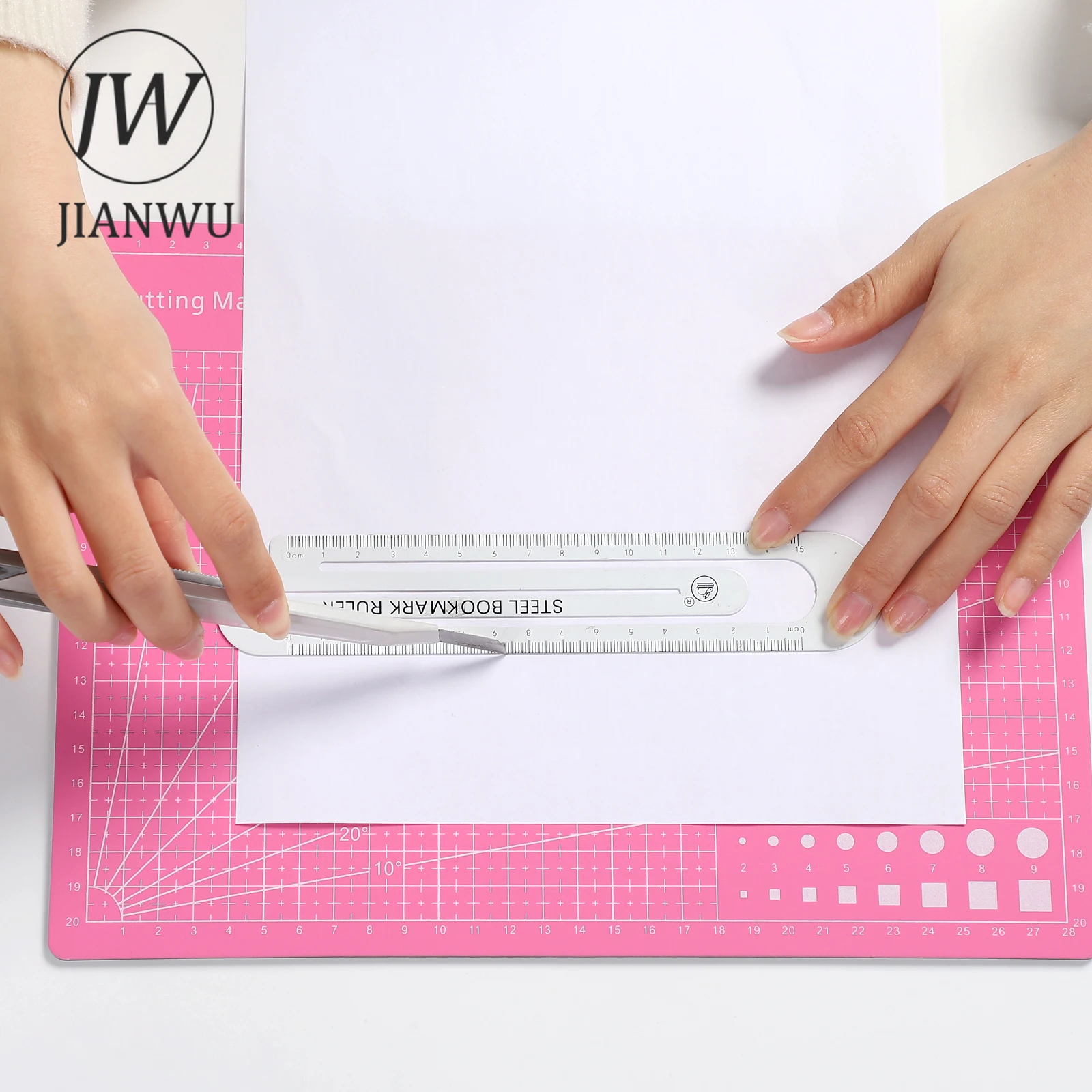 JIANWU 300*220mm 수동 데스크탑 커팅 보드 다목적 A4 커팅 패드 DIY 아트 조각 도구 액세서리 편지지 용품