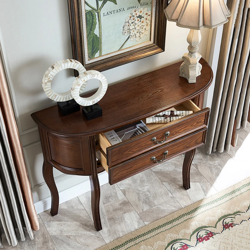 Console Table Drawer Design Storage Furniture for Living Room