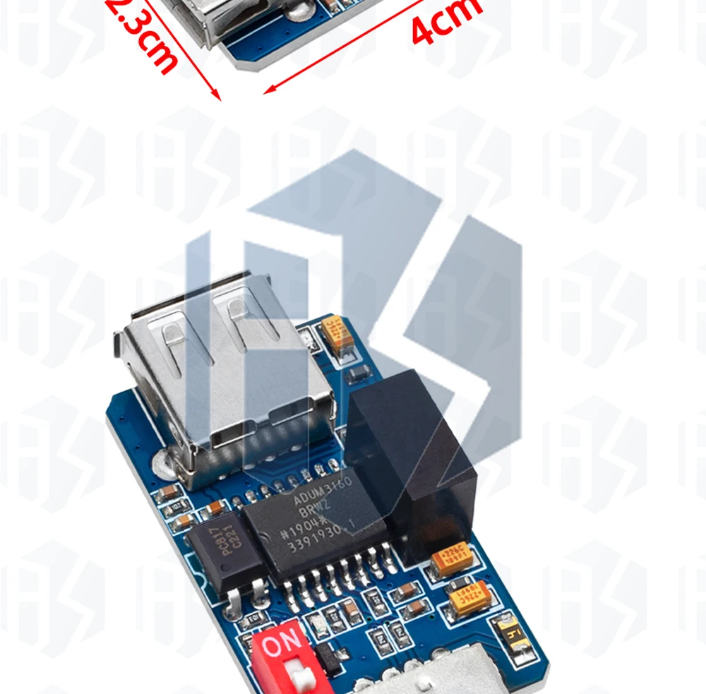 1~3PCS EGBO 1500V ADUM3160 Digitaler Audio-Leistungs-Isolator USB zu USB Audio-Signal-Isolator 12Mbps 1.5Mbps – Detail 9