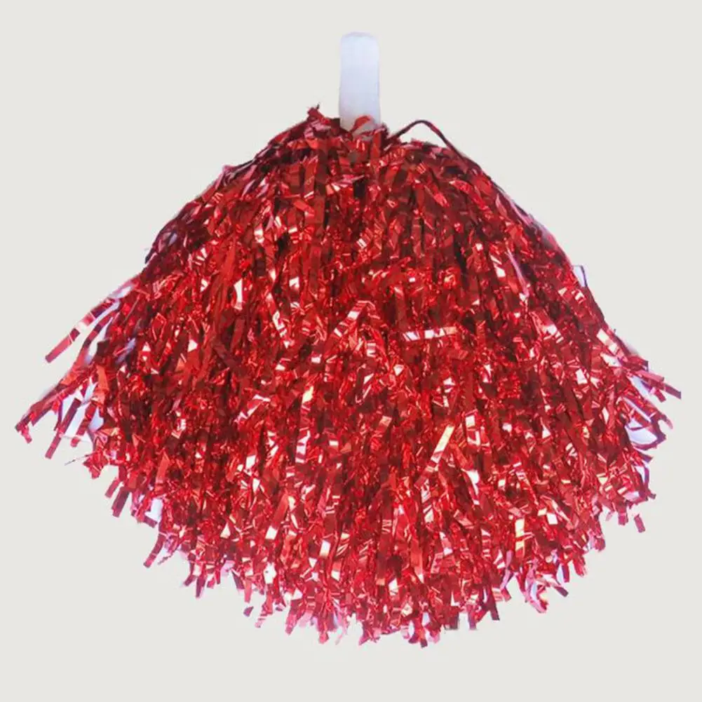 Description Picture 6 of itemLightweight Dance Pom Poms Cheerleader Pompoms Set for Sports Events Dancing Atmosphere Props 2pcs Non-slip Handle Hand Flowers