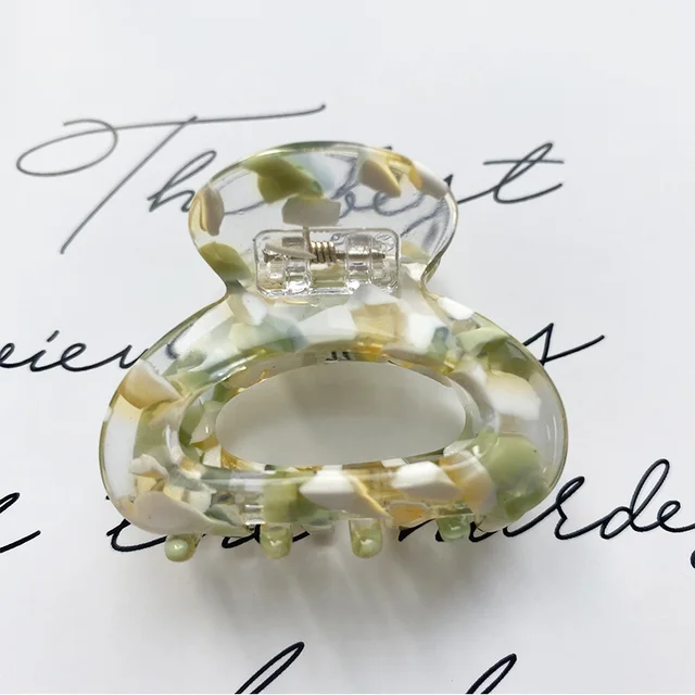 Sweet Mini Acetate Hair Clip for Women Girls Hair Claw Chic Barrettes Crab Hairpins Styling Claw Clips Fashion Hair Accessories XXD0019-4