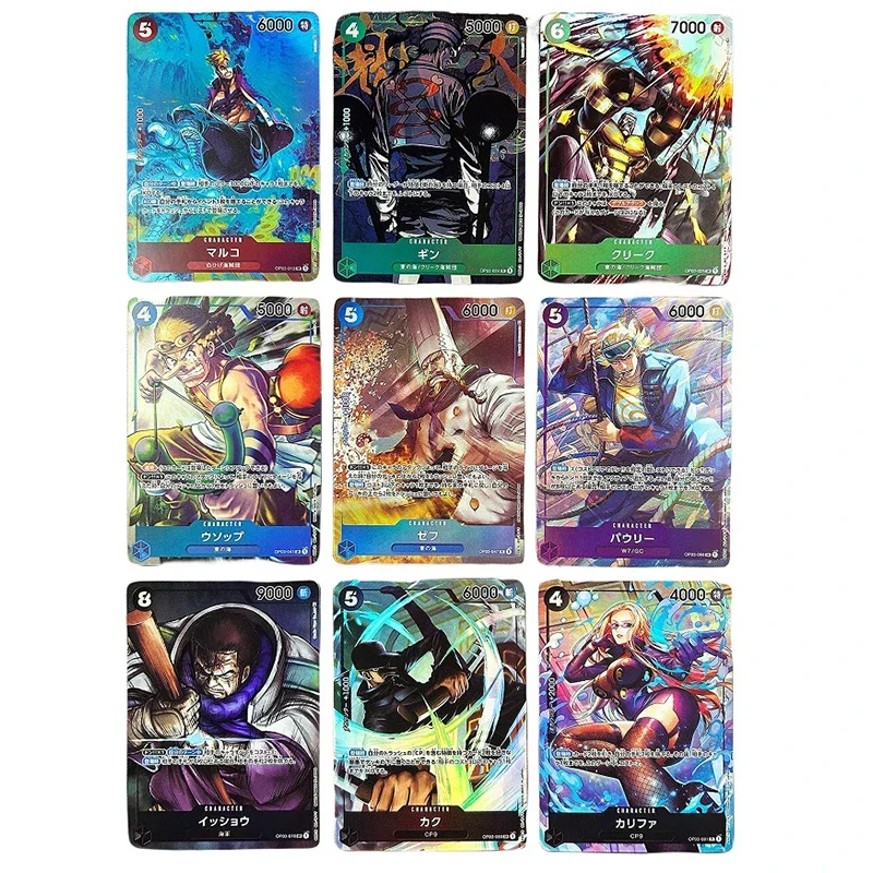 Anime Cards One Piece OPCG OP03 Shanks CP9 Zoro Ace Nami Luffy Sanji Japanese Version Replica Game Anime Collection Cards