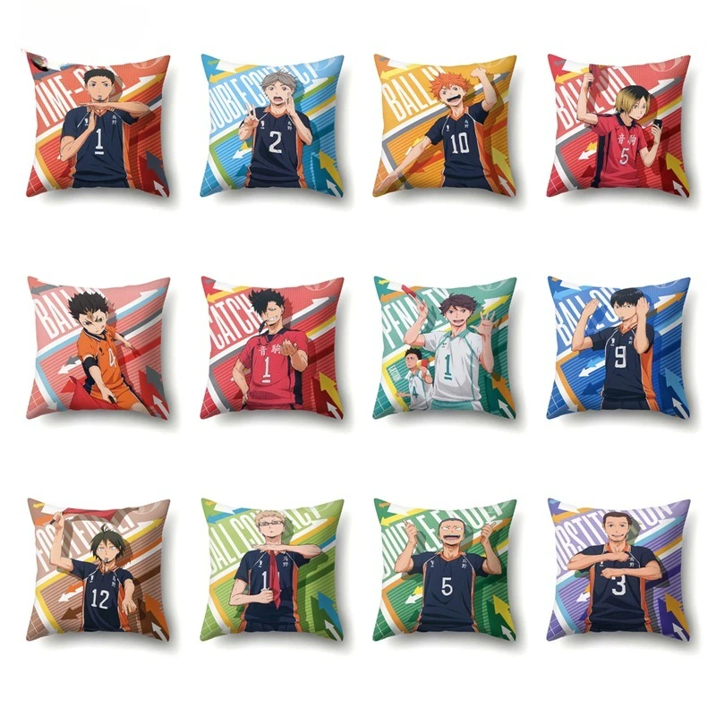 Anime Haikyuu!! Hinata Shouyou Kozume Kenma Double-Sided Printed Pillowcase