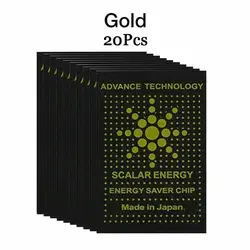 Anti - Radiation Shield EMF Protection Neutralizer Stickers, Pack of 10/20, with Scalar Energy (Gold - 01 - 20Pcs)