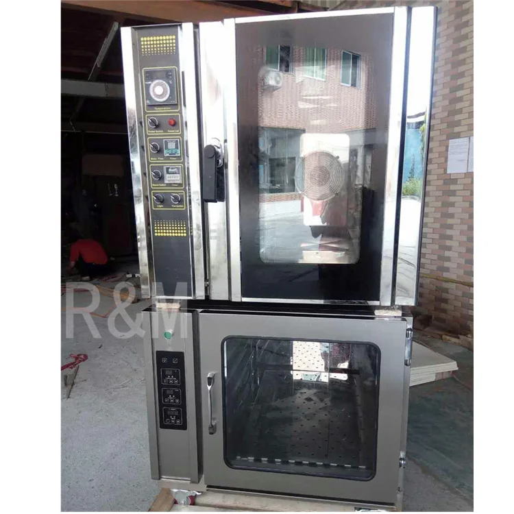 Industrial Commercial Large Bakery Bake Cake Baking Machines Equipment Covection Oven Convector Convect Gas Oven 4 Tray 5 Trays