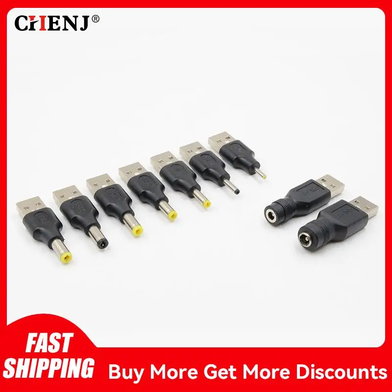 

DIY Connector 5.5*2.1mm 5525 DC Male Female Power Jack To USB 2.0 Type A Male Plug Jack Socket 5V DC Power Plugs Adapter Laptop