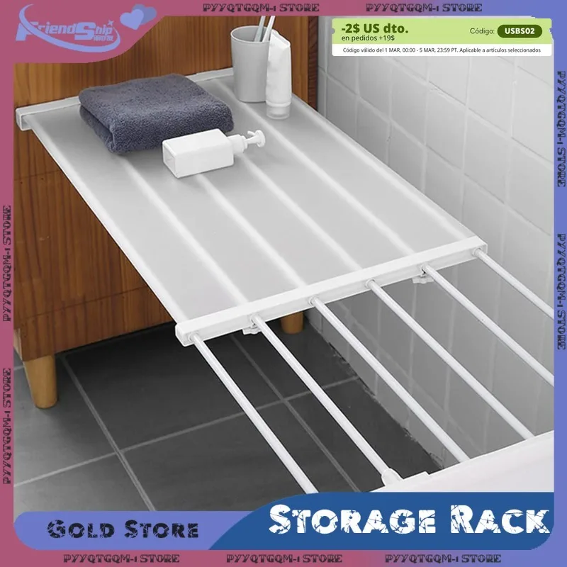 Adjustable Storage Shelf Retractable Wardrobe Divider Layers Board Bathroom Cabinet Shelves Kitchen Dish Racks Home Organizer