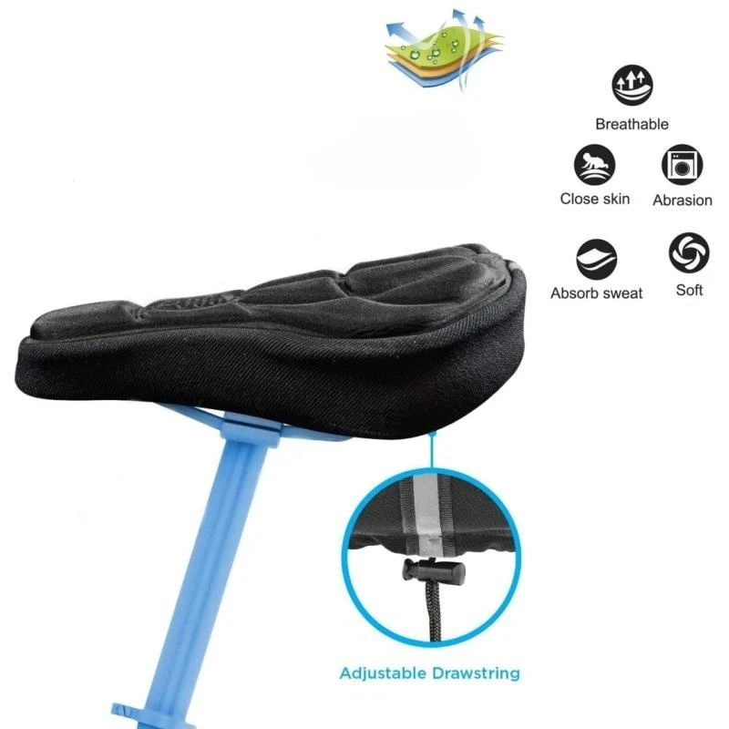 Bicycle Saddle Cover Soft 3D Padded Cycling MTB Bike Seat Cushion Sponge Foam Comfortable