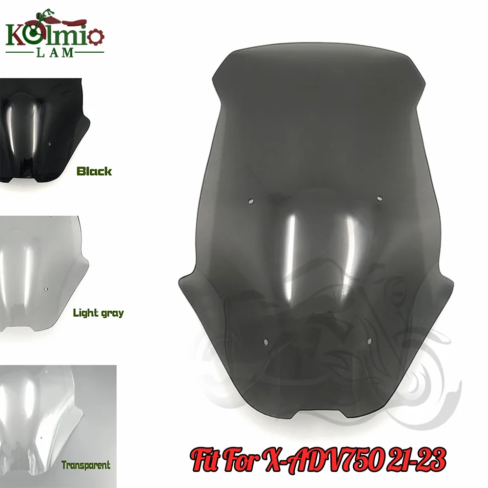 

Black Clear Gray Motorcycle Windscreen Windshield Fit For Honda X-ADV750 XADV 750 2021 - 2023 X-ADV 750 2022 Visor Deflector