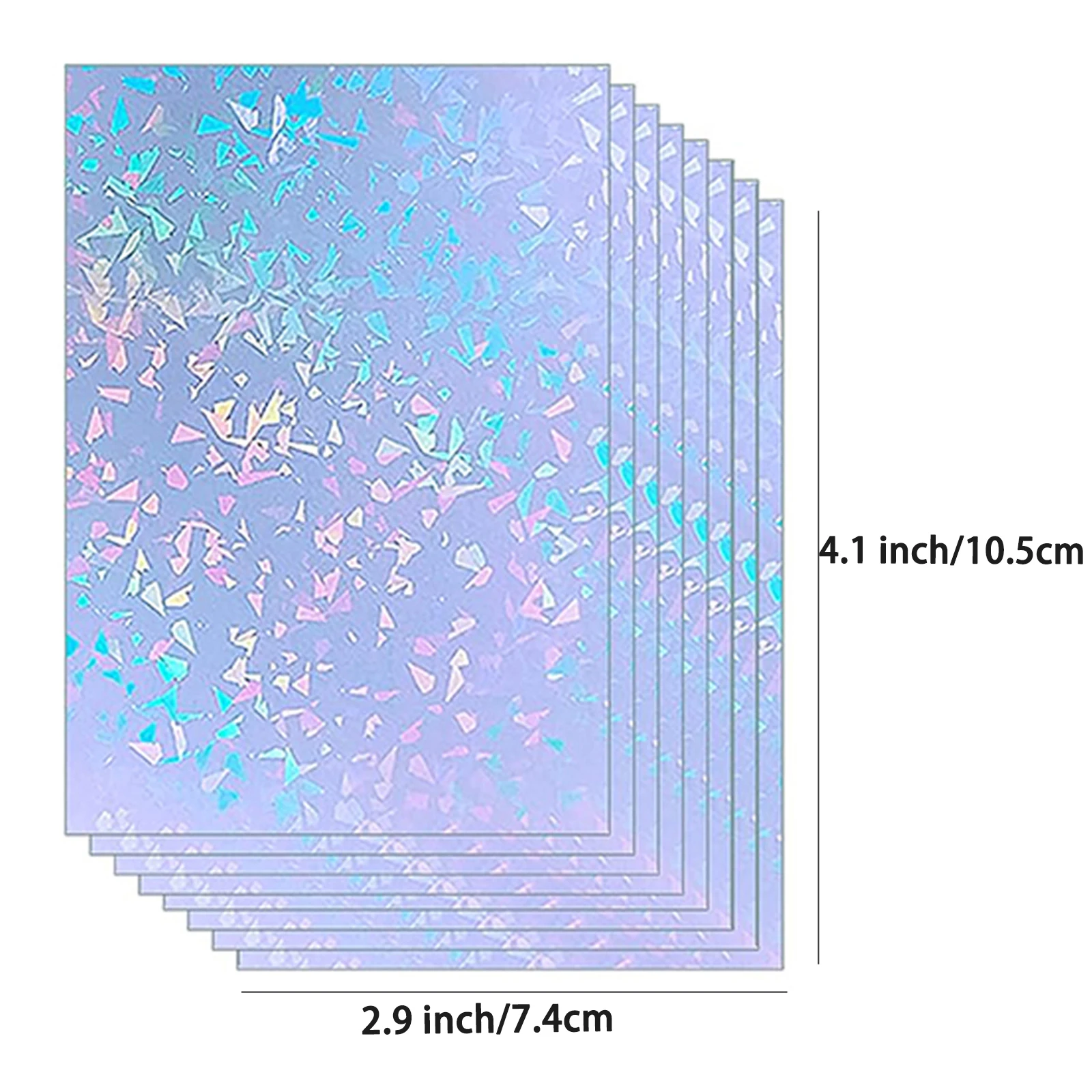 Waterproof Self-Adhesive Cold Laminating Film - 50 Sheets, Ideal for DIY Projects, Cards, and Photos