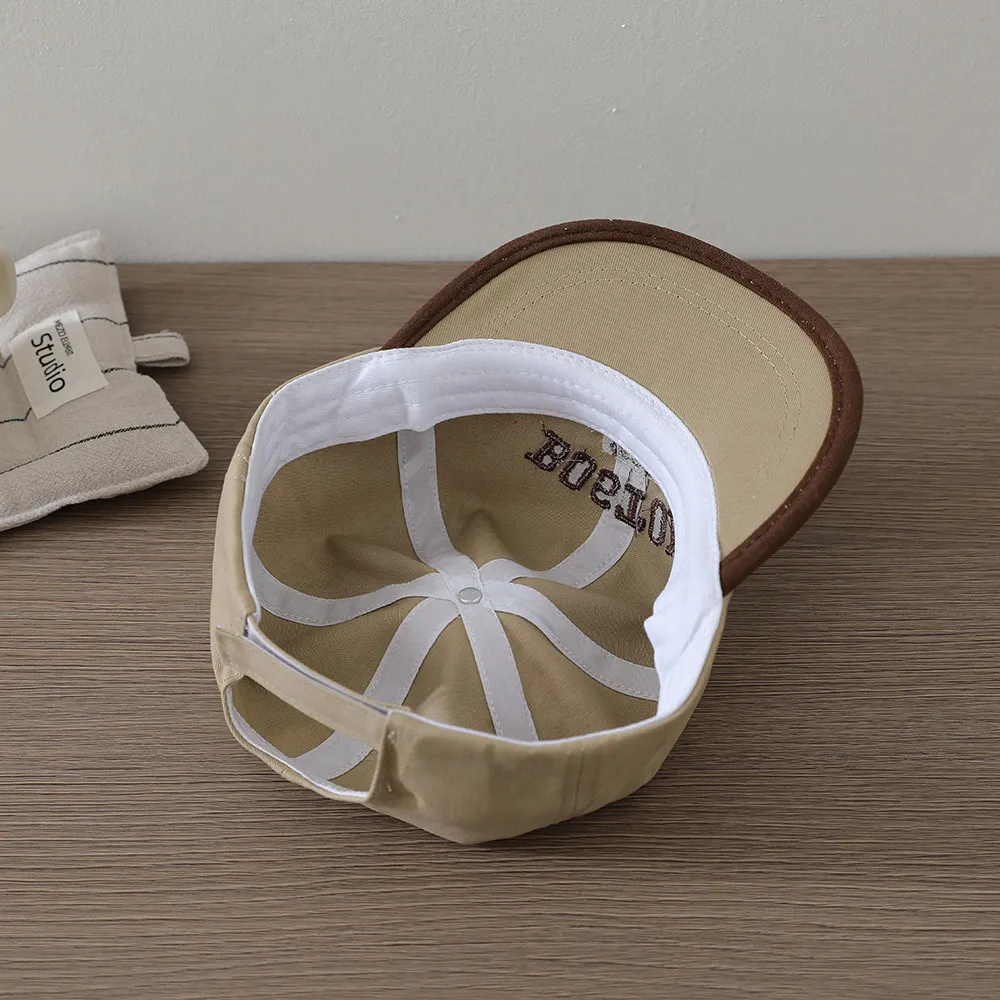 Kinder-Hip-Hop-Mütze, 49–52 cm, 3–8 Jahre, Frühling, Sommer, Baby-Baseballkappe, verstellbarer Sonnenschutz mit Buchstaben-Stickerei, für Jungen und Mädchen – Detail 8