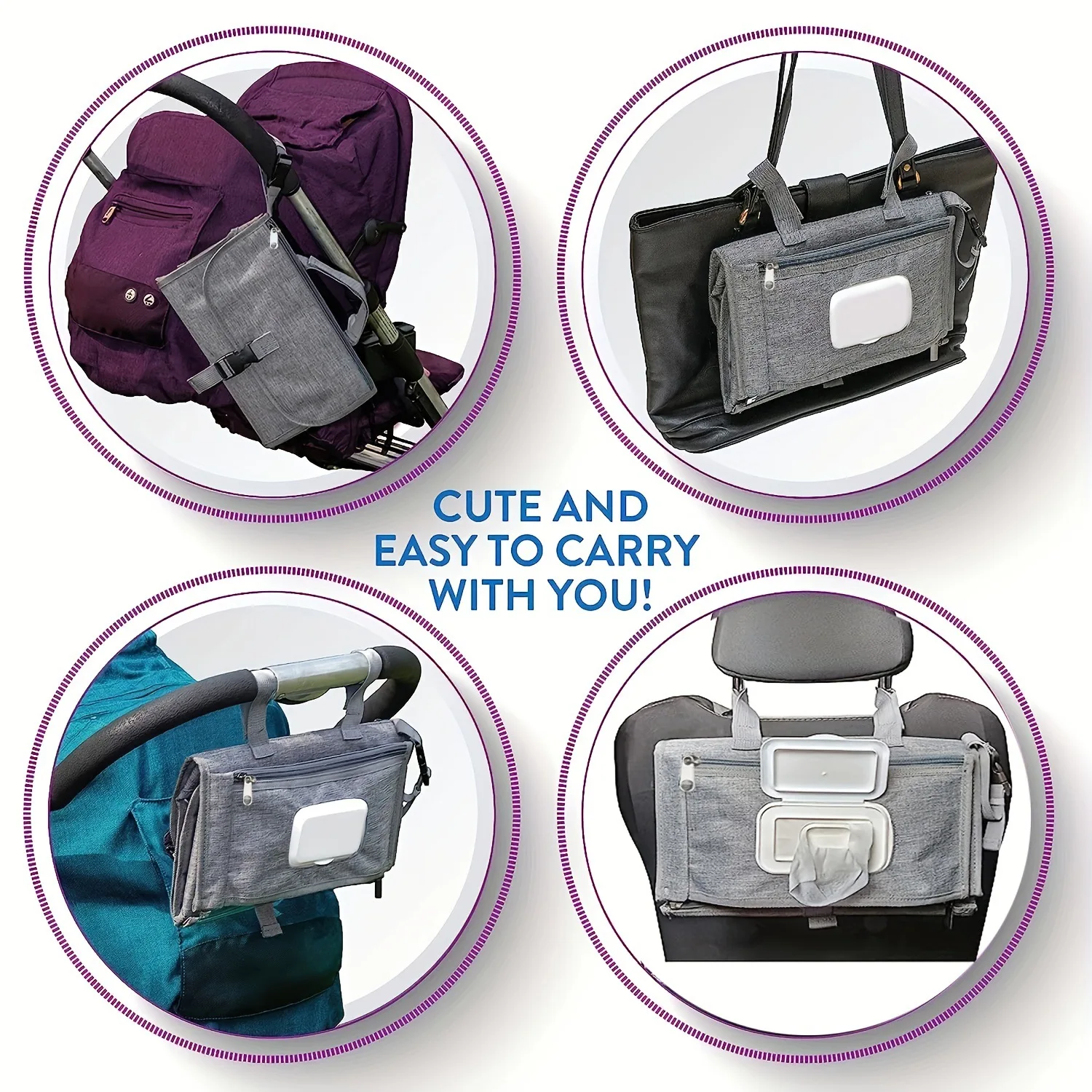 Baby Diaper Pad Mommy Bag Portable Portable Waterproof Baby Diaper Pad