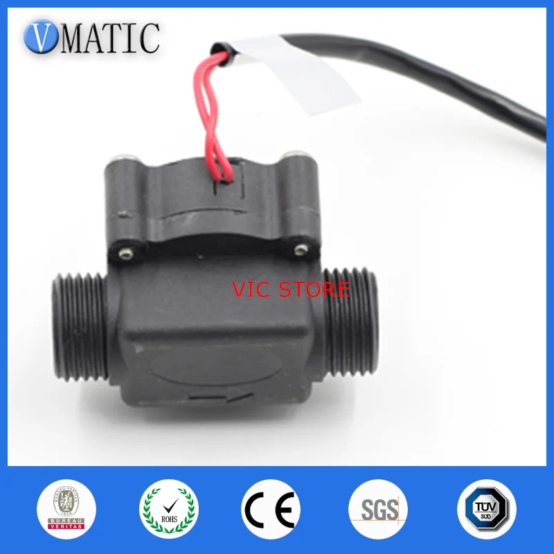 VC668 Pp Dispenser G1/2 Liquid Plastic Outer Thread Bsp Electronic Water Flow Switch Magnetic Sensor