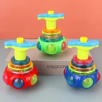 1 PCs Random Color Luminous Music Rotating Gyroscope Outdoor Toys Colorful Lights Luminous Toys Notes 3