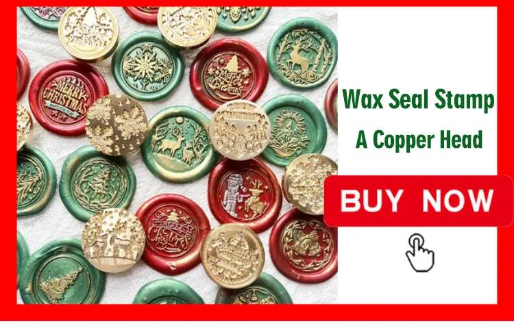 Description Picture 4 of item3D Wax Seal Stamp Mirror frame /Photo Frame Pattern/Line Blank Copper Head Envelopes Wedding Invitations Scrapbooking Gift