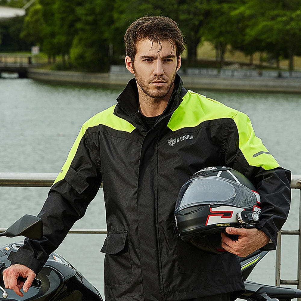 Nashi Riding Tuta Da Pioggia Per Moto Pantaloni Impermeabili Impermeabili Giacca Da Pioggia Per Moto Poncho Ventilato Giacca Da Pioggia Per Moto Rains