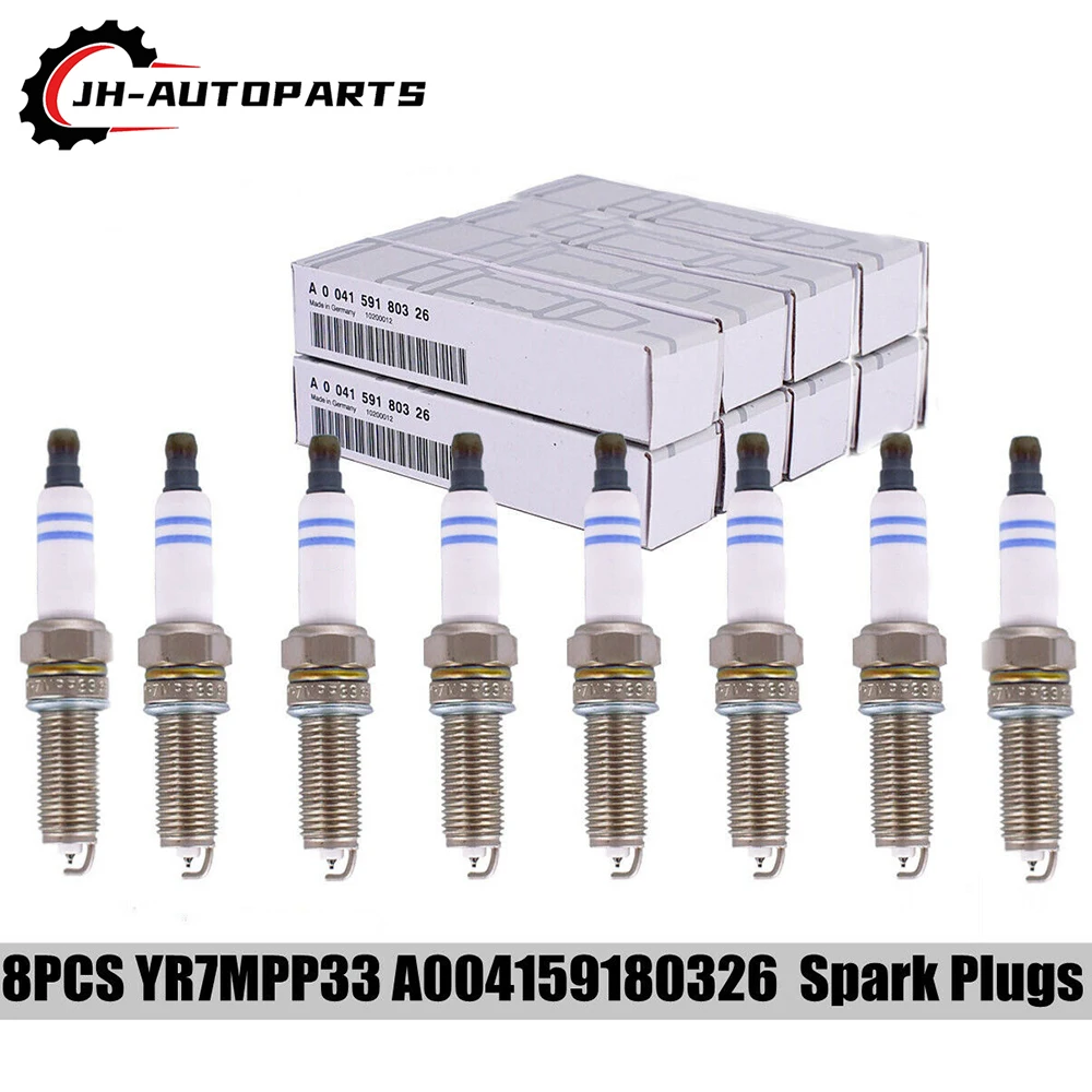 8PCS Spark Plug For MercedesBenz E350 E550 G550 GL450 GL550 GLK350
