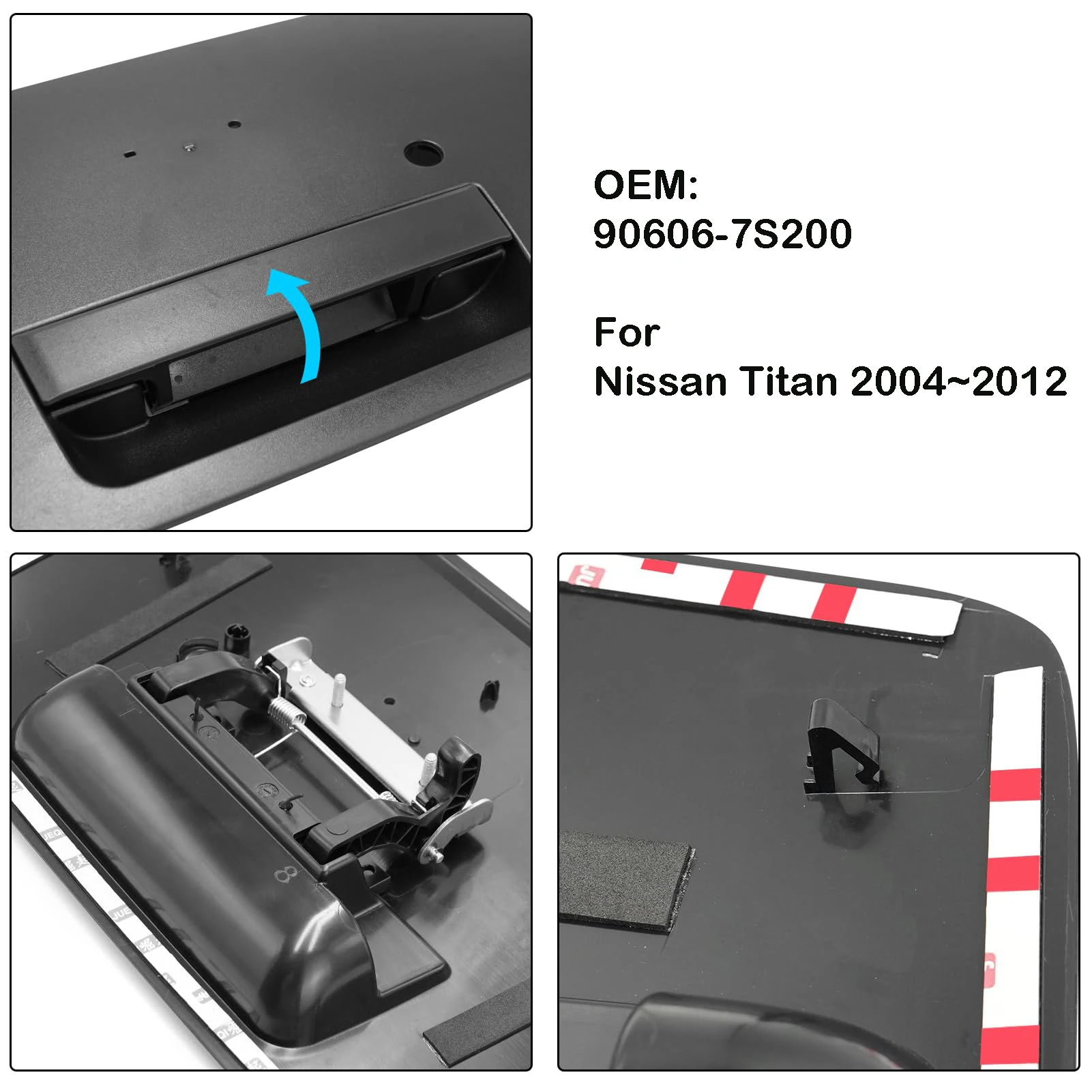 Mxzzand Poignée De Hayon Arrière Poignée De Porte Arrière, Construction