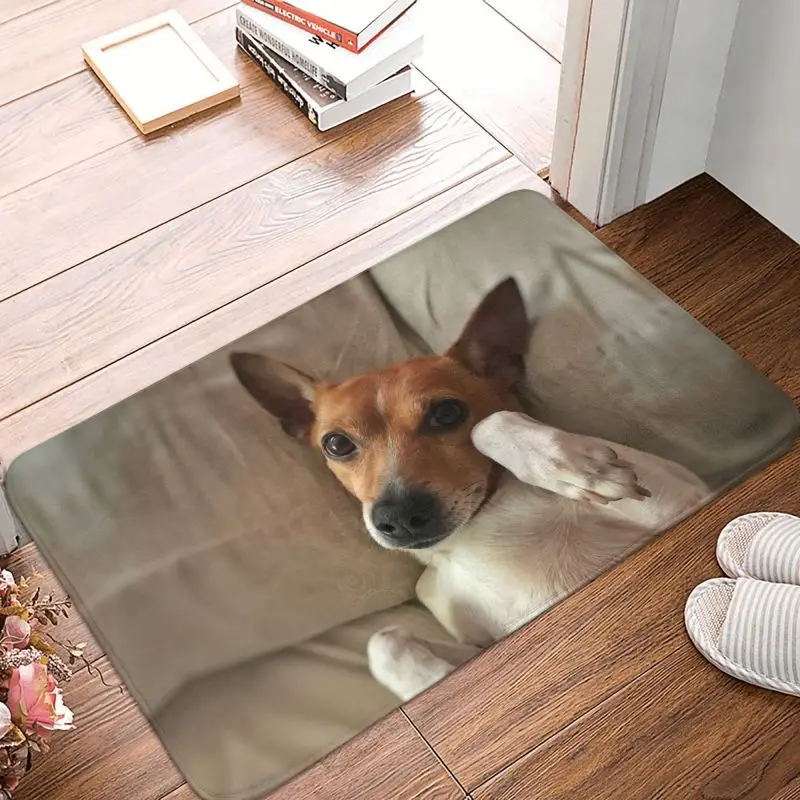 BAGEYOU Zerbino personalizzato con nome del cane con scritta My Love Dog Bull Terrier, tappetino di benvenuto con scritta Not Need to Knock I Know You're Here, 69,8 x 45 cm