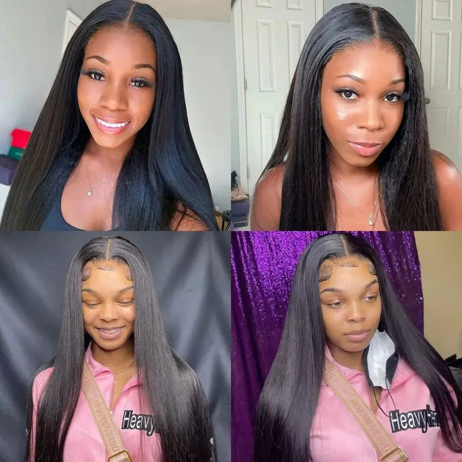 New Glueless Wig Bone Straight Brazilian Human Hair 13x4 Lace Frontal Wigs 5x5 6x4 Hd Transparent Lace Closure For Women Pre-Cut - Image 6
