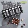 ECOCO Wall Mounted Seasoning Box Spice Storage Rack Seasoning Organizer Kitchen Accessories Salt Jar Shaker Pepper Container 6
