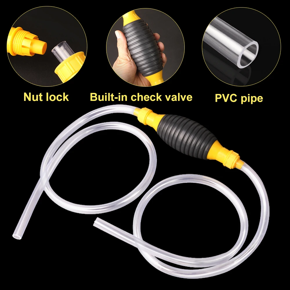 Fuel Pump Hand Fuel Pump Car Fuel Tank Sucker Oil Transfer Pump Petrol Diesel Liquid Manual Syphon Saver for Gas Gasoline