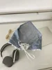 Blue Denim Hair Scarf Retro Star Bandana Triangle Hair Band Strap Soft Wrap For Women 3