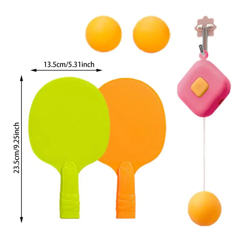 Table Tennis Trainer Kit Indoor Kids Door Pong Game Portable Workout Set Children Door Pong Game For Improves Reaction Speed