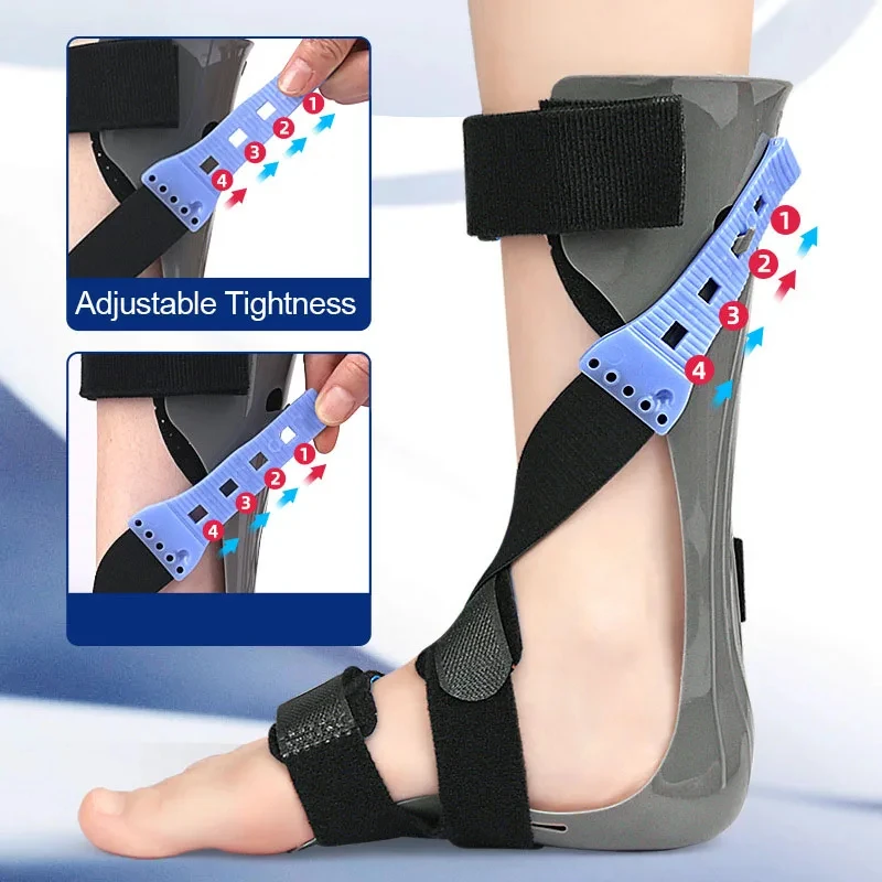 Adjusted Afo Foot Drop Brace Splint Ankle Foot Orthosis Walking with Shoes or Sleeping for Stroke Hemiplegia 1Pcs 2