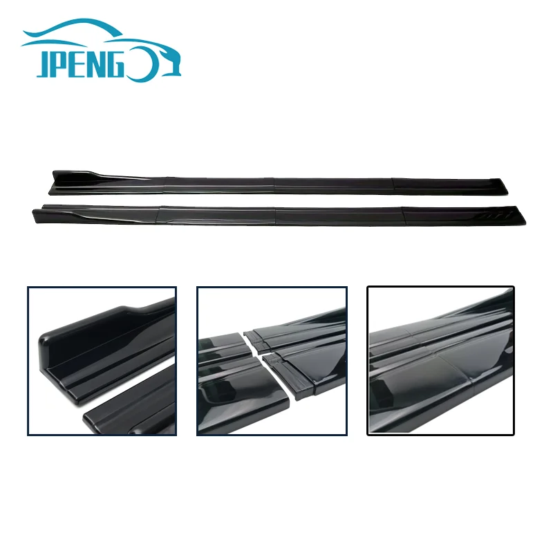 Car Side Skirts Extension Rocker Panels Lip Bumper ABS 8p 2.2M 86.6inch For BMW 3 Series E90 E91 320i 330i 2005-2011 car bumper spoiler,bumper lip,bumper lip decoration,car rear bumper lip,front bumper decoration,front bumper cover,car side spoiler,bumper protector,car rear bumper cover