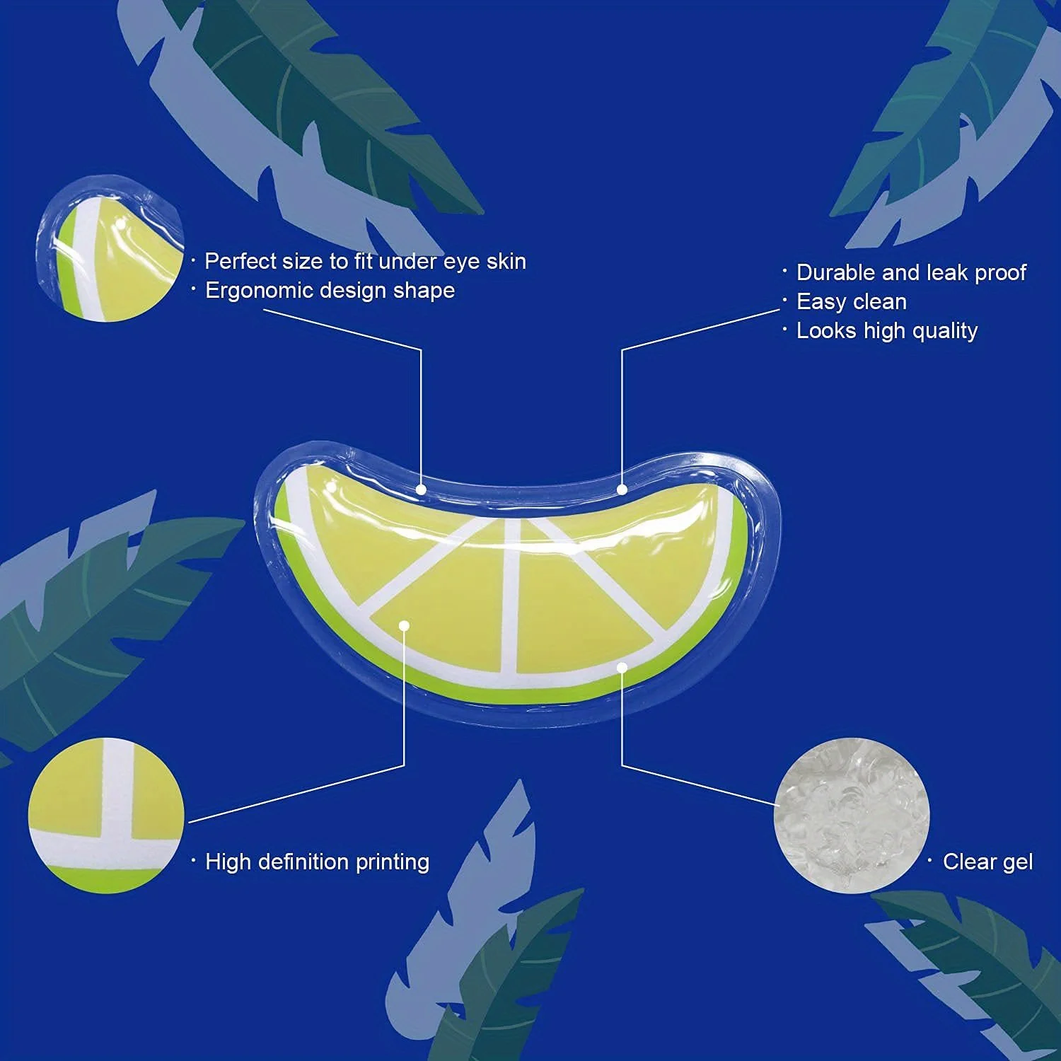 Reusable Gel Eye Ice Pack Cooling Eye Pad Hot ＆ Cold Care For Eye Strain Eye Swelling Eye Redness Puffy Eyes Skin Care Tools