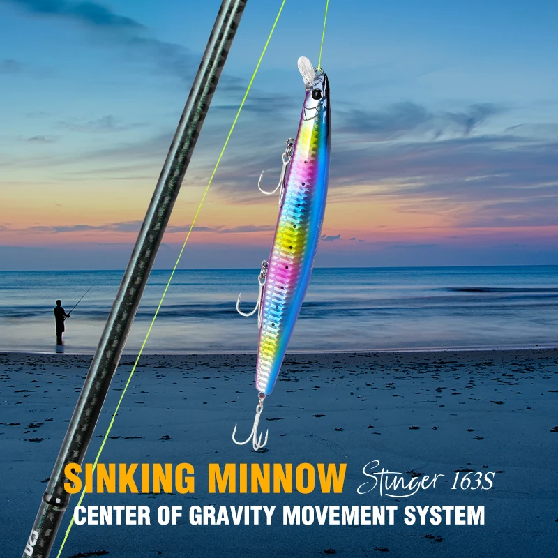 TSURINOYA STINGER 163S Ultra Long Casting Sinking Saltwater