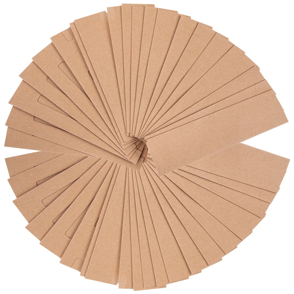 

50 Pcs Fountain Pens Kraft Paper Case Sleeve Wrapping Sleeves Pouch Gift Pencil Bags