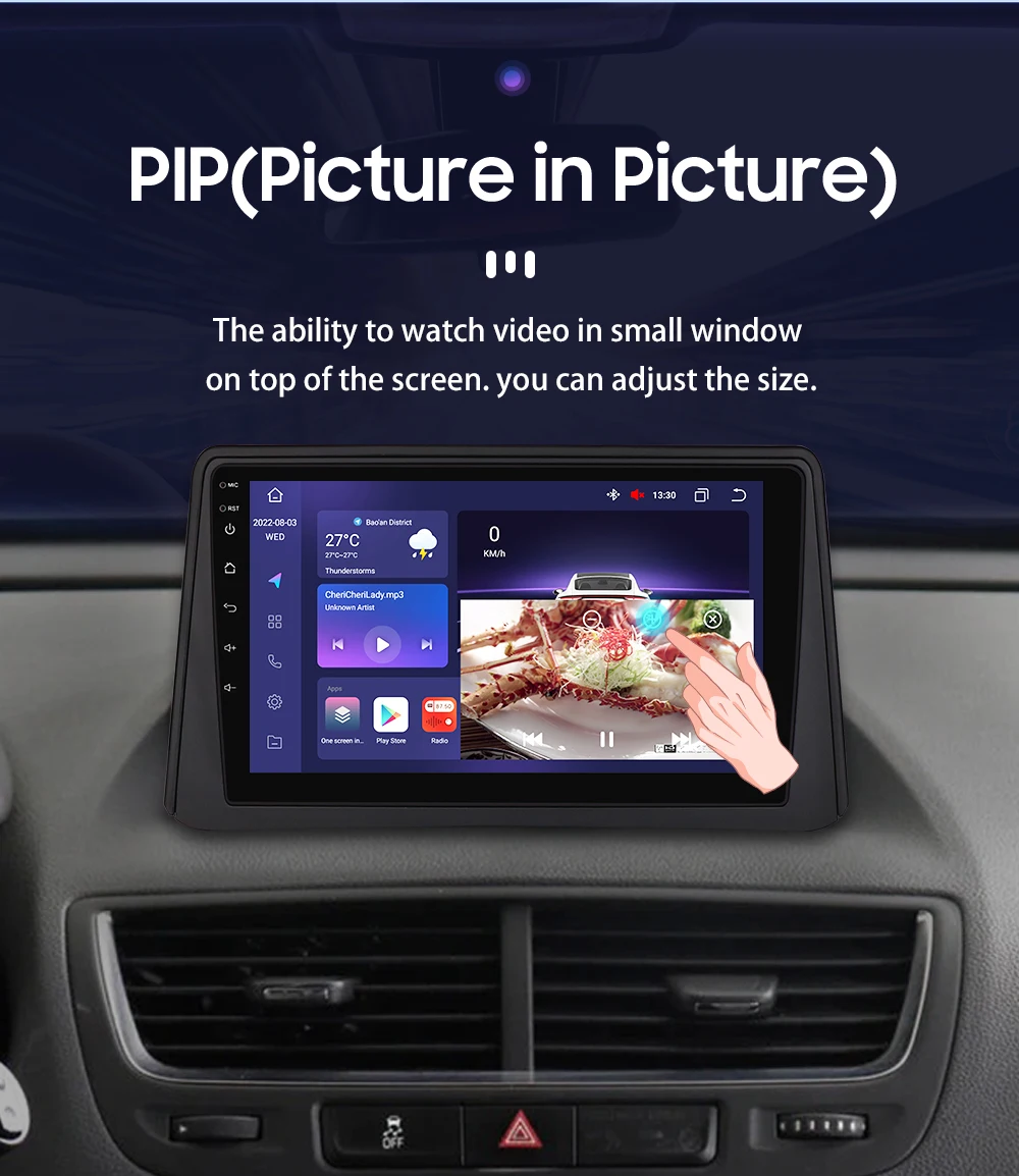 9 "hizpo 2din android auto autoradio für opel vauxhall mokka 1 2012-2016 ui7862 multimedia swc rds dsp 4g bt carplay 360 ° cam – Detail 31