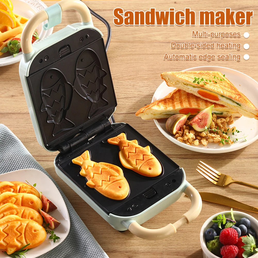 650W Mini Sandwich Toaster Portable Waffle Maker Electric Panini Maker for  Dorms Apartments AU 220V Pink Home Breakfast Machine - AliExpress