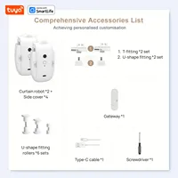Tuya Smart Wi-Fi Curtain Robot รางม่านอัตโนมัติ T&U พร้อมเกตเวย์ ควบคุมผ่านแอปและเสียง (Alexa/Google) รางยาว 10 เมตร รับน้ำหนักได้ 8 กิโลกรัม เปิดได้สองด้าน 4