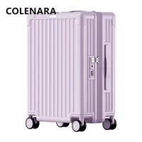 COLENARA Luggage Travel Bag 20"24 Inch PC Boarding Box men's Trolley Case Lightweight Expandable Handheld Travel Suitcase 2