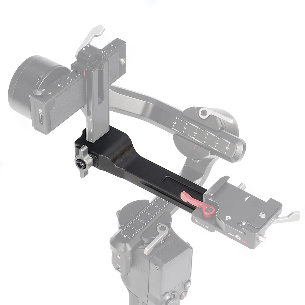 FOTGA PU-70 piastra a sgancio rapido 70 mm per DJI Ronin SC Gimbal Stabilizzatore compatibile con Arca Swiss Standard Treppiede testa sferica, vite da 1/4 pollici universale per fotocamera DSLR