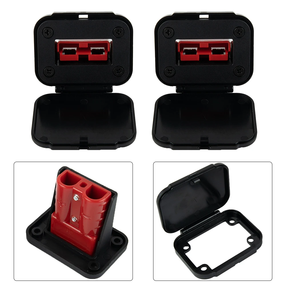 Twin Dual Flush Mount 50 Amp For Anderson Plug Mounting Bracket Caravan Trailer Truck For Anderson Connection Plug Connector 1pc
