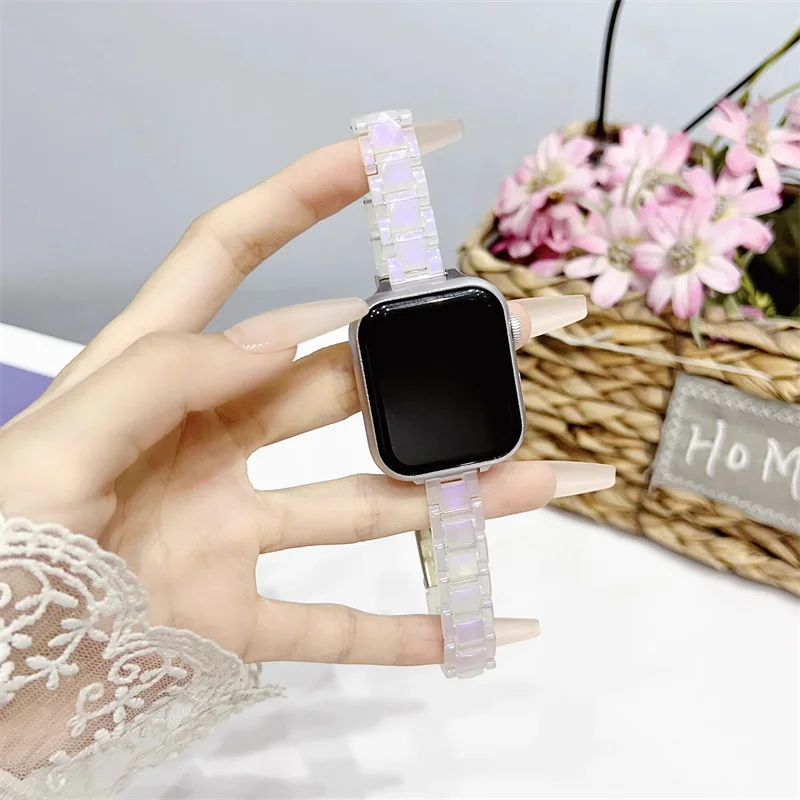 Sleek Transparent Strap for Women's Smartwatch Bracelet