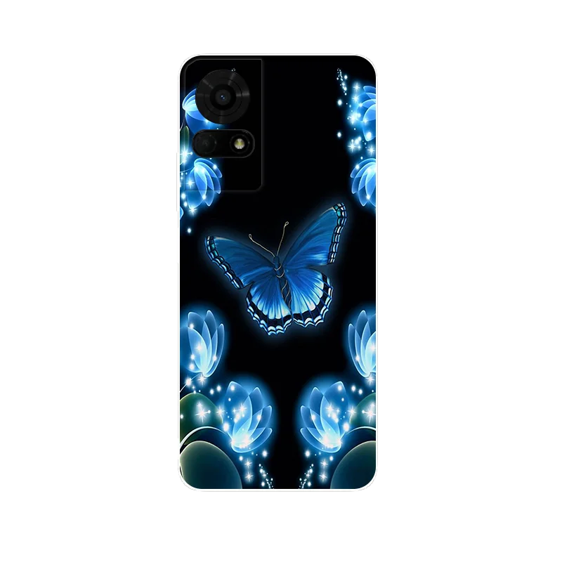 Cartoon Printed Soft TPU Silicone Back Cover - Bumper Case