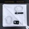 Earthing Bed Sheet with Conductive Silver Fiber Grounded Antistatic Health Protection Fabric Release Static White 1