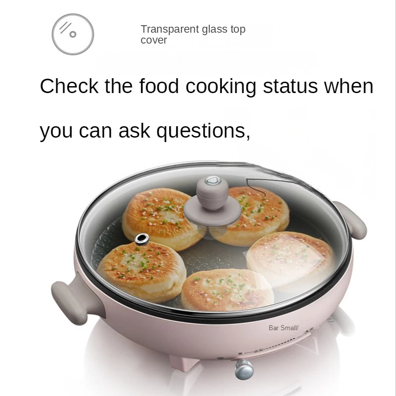 Electric Pancake Pan Household Multi-function Non Stick Pan Frying and Baking Machine, Increase Deep Electric Frying