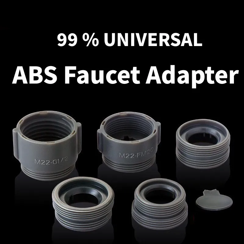 Faucet Adapter ABS Tap Connector Conversion Joints Repair Tap Converter Bubbler for Bathroom Kitchen Water Purifier Accessories