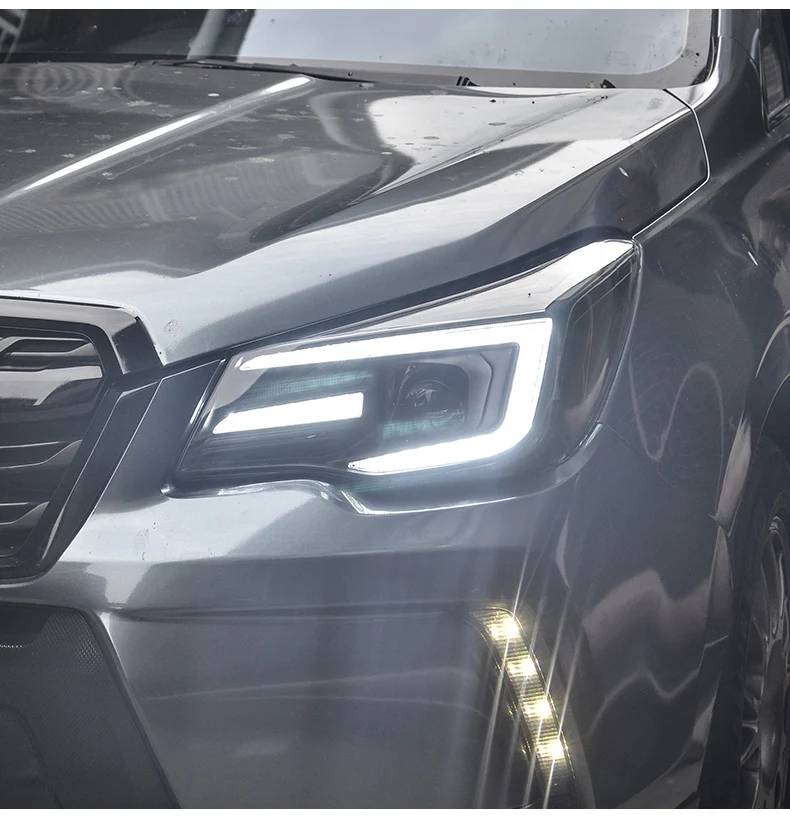 For Subaru Forester Headlights 20132018 New Led Headlight Angel Eye