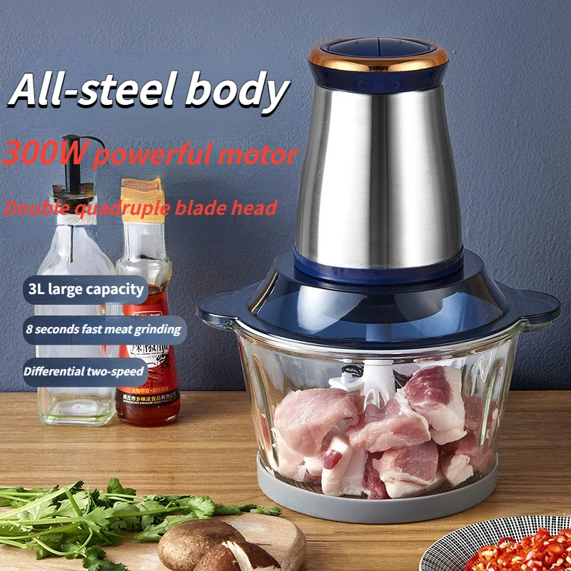 stainless-steel-electric-meat-grinder-for-grinding-vegetableseggs-shredding-meat-with-3l-stainless-steel-and-multi-function