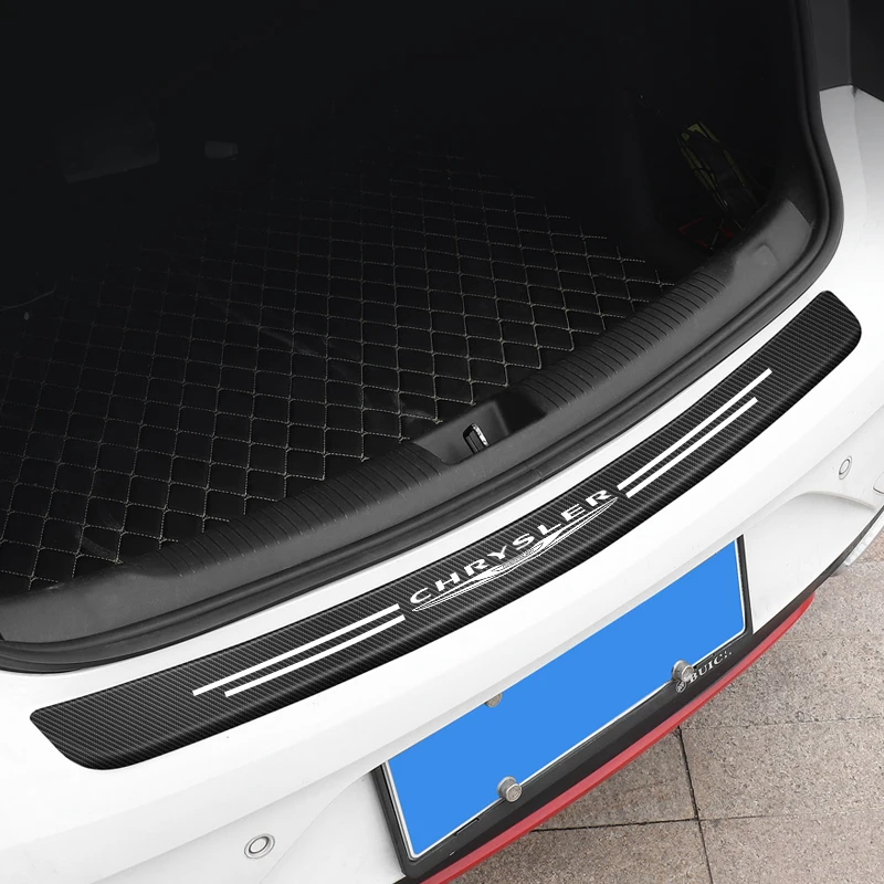 가죽 자동차 문짝 데칼, 탄소 섬유 문턱 스크래치 방지, 크라이슬러 300c 200 Pacifica Phev Voyager Sebring Aspen PT, 5 개