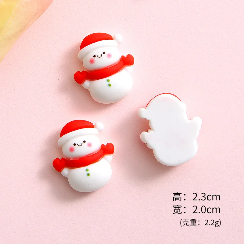 Resin Hairpin Accessories Resin Jewelry Accessories Resin Embellishments 10Pcs Christmas Deer Rabbit Resin Cabochons