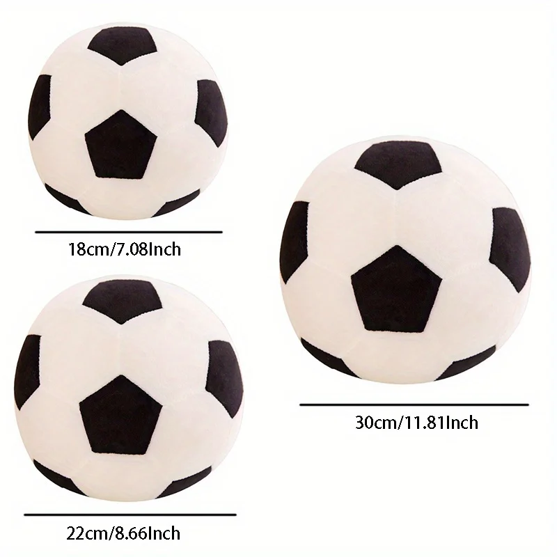 Plush Football Toy Soft Fluffy Stuffed Football Plush Toy Soccer Ball Soft Pillow Gift Sports Toy plush toys